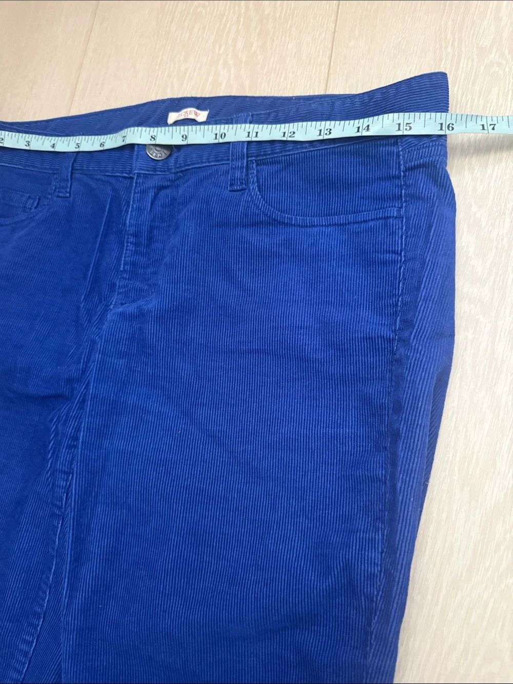 J. Crew Royal Blue Straight-Leg Corduroy Pants 28R